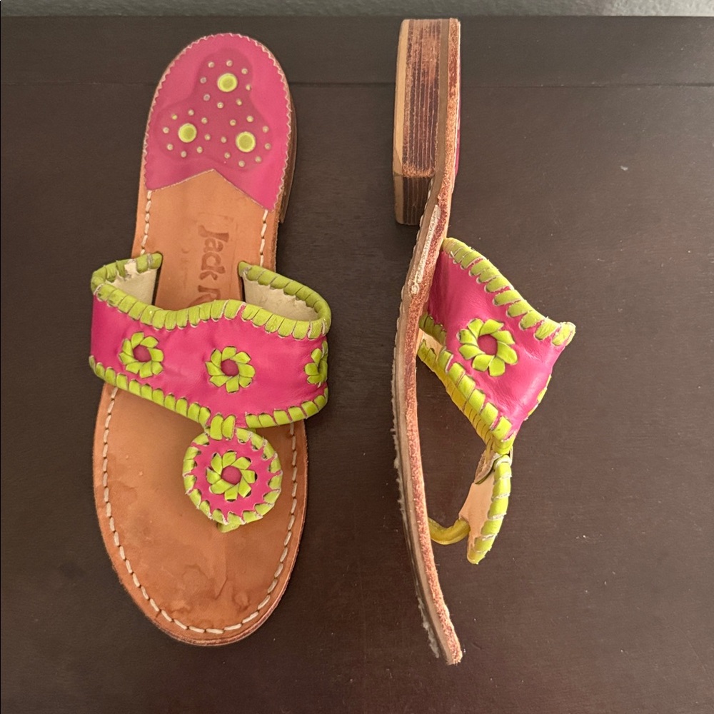 Jack Rogers Jacks Flat Sandals Size 6 - Picture 2 of 9